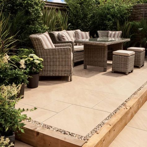 Landscape Design Melbourne, Porcelain Patio, Bin Cover, Modern Mobile Homes, Backyard Decorations, Patio Paving, Outdoor Porcelain Tile, Paving Ideas, Porcelain Paving