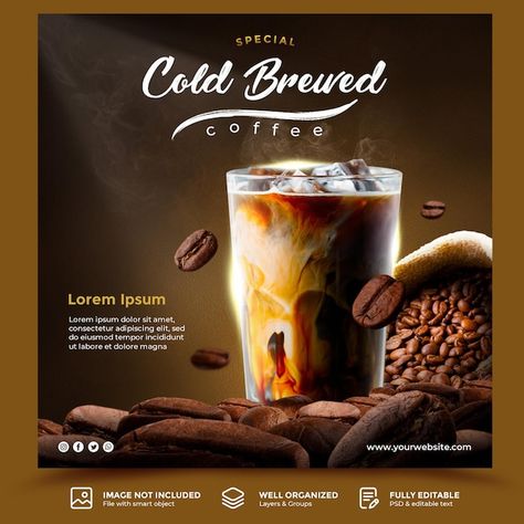 Coffee Flyer Design, Fast Food Advertising, Poster Cafe, Coffee Poster Design, Drink Poster, Food Menu Design, Food Advertising, Creative Coffee, Coffee Poster