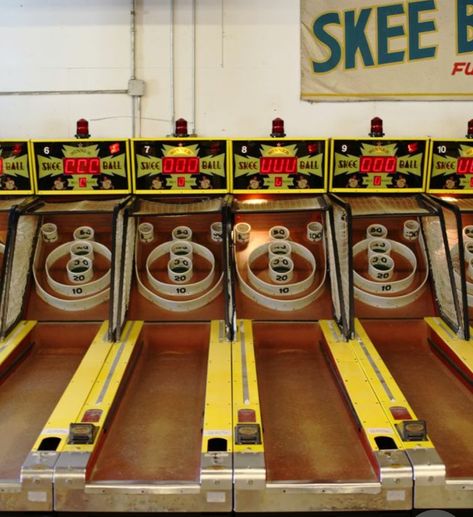 Best arcade game ever! Skee Ball!  Played it forever when I worked at Worlds of Fun Arcade Layout, Sushi Tattoo, Joyland Amusement Park, 80’s Toys, Skee Ball, I Love Games, Rocky Point, Childhood Days, Amusement Parks