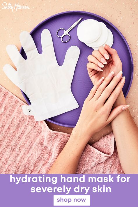 Spa Collection Hydrating Hand Mask #sallyhansen #spacollection #handmask #nailcare #winternails #skincare Hand Mask For Dry Hands, Mask Spa, Severe Dry Skin, Hat Portrait, Camera Recording, Hand Mask, Woman Hat, Foot Mask, Luxurious Spa