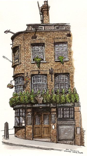 Urban Sketching Watercolors, Apartment Sketch, Model Architecture, Watercolor Architecture, Building Drawing, Building Illustration, House Sketch, Architecture Drawing Art, Architecture Design Concept