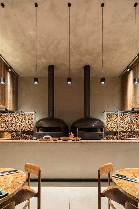 FRANCISCO NOGUEIRA – Zero Zero Rustic Pizza Restaurant Design, Restaurant Design Rustic, Villa Concept, Pizzeria Design, Pizza House, Pizza Sandwich, Pizza Bar, Rustic Restaurant, Pizza Design