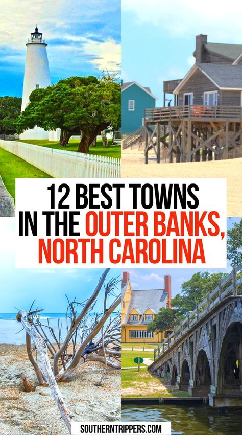 12 Best Towns In The Outer Banks, North Carolina Outer Banks Travel, Outer Banks North Carolina Vacation, Corolla Outer Banks, Nc Travel, Southern Usa, North Carolina Vacations, Southern Travel, Usa Bucket List, North Carolina Travel