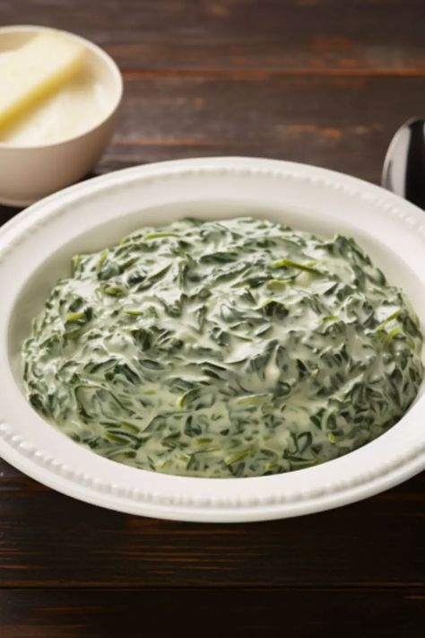 Morton's Steakhouse Creamed Spinach Recipe South African Creamed Spinach, Creamed Spinach Ruth Chris, Creamed Spinach Boston Market, Ruth Chris Creamed Spinach Recipe, Ruth Chris Creamed Spinach, Sleeping Beauty Dinner, Mushroom Risotto Recipes Easy, Boston Market Creamed Spinach, Steakhouse Creamed Spinach Recipe