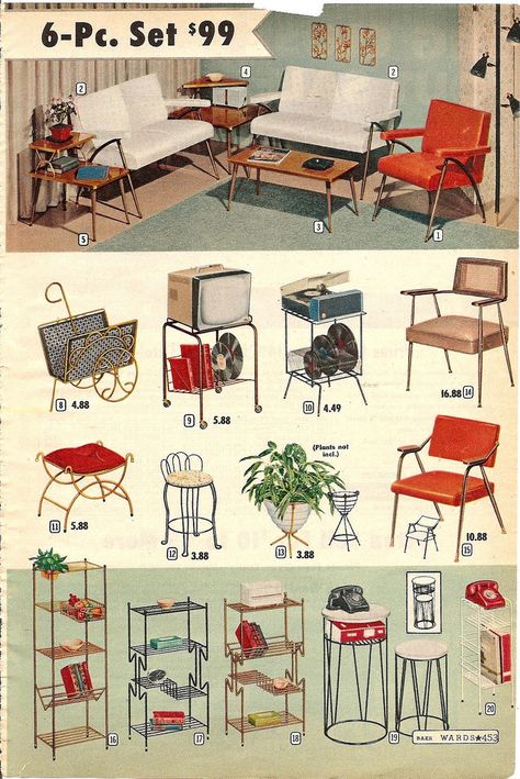 montgomery ward summer 1959 catalog | by CapricornOneVintage Robin Day, Mid Century Living, Casa Vintage, Deco Retro, Retro Interior, Montgomery Ward, Mid Century Mod, Motif Vintage, Mid Century Modern Decor