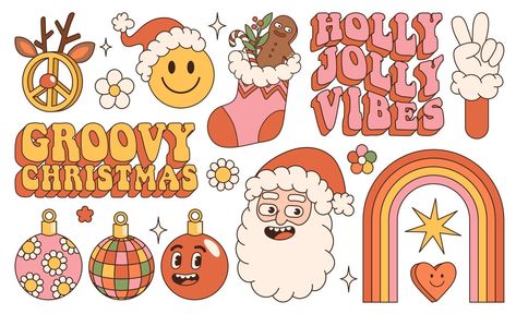 Hippie Christmas, Holly Jolly Vibes, Pumpkin Cream Cheese Muffins, Groovy Christmas, Rainbow Peace, Pumpkin Cream Cheeses, Cheese Muffins, Christmas Doodles, Pumpkin Cream