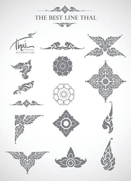 Thai Symbols, Thai Mural, Creative Sketching, Thai Modern, Sak Yant Tattoo, Thai Design, Khmer Art, Thailand Art, Thai Pattern