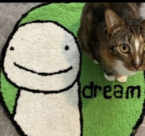 Dream Patches, Dream's Cat, Cat Patch, Dream Artwork, Minecraft Fan Art, Minecraft Youtubers, Dream Art, Dream Team, Content Creator