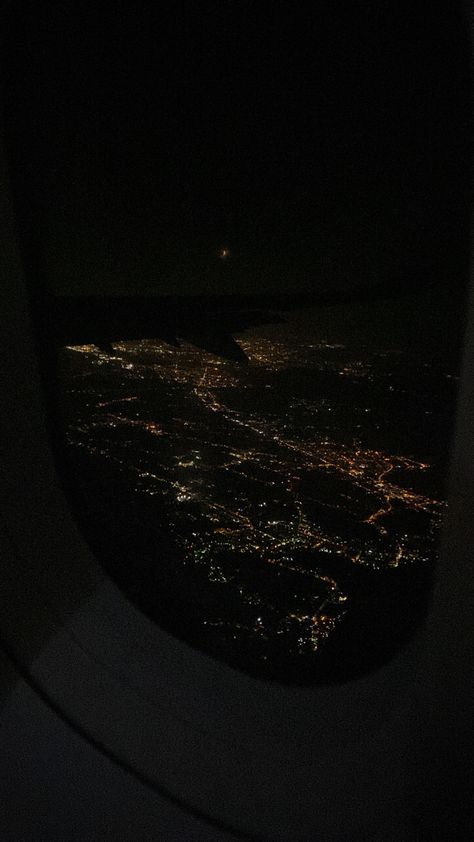 Night In Plane, Night Sky From Plane, Airport Photos Night Time, Aeroplane Night View, Flight Night View, Night Plane Aesthetic, Night Airport Aesthetic, Airport Aesthetic Night, Italy Night Aesthetic