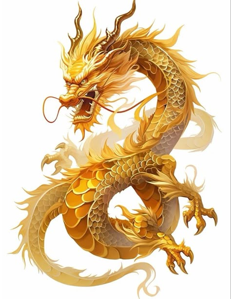 Naga Dragon, China Dragon, Chinese Dragon Art, Dragon Logo, Dragon Artwork Fantasy, Dragon Images, Golden Dragon, Dragon Tattoo Designs, San Michele