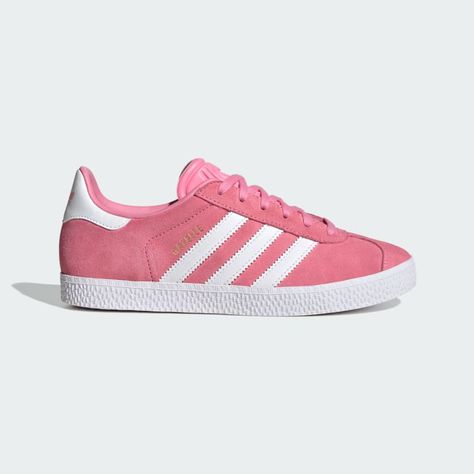 size 4 Pink Gazelles, Adidas Gazelle Shoes, Gazelle Adidas, Gazelle Shoes, 11 Birthday, Digital Wardrobe, Kid Outfits, Cute Sneakers, Soccer Fans