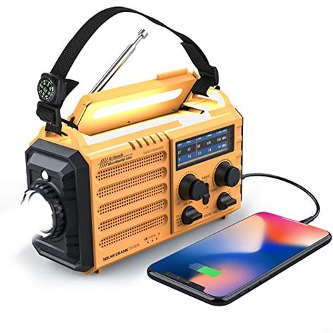 The Homespun Wife's Amazon Page Noaa Weather Radio, Emergency Radio, Shortwave Radio, Survival Equipment, Portable Radio, Emergency Power, Emergency Supplies, Cell Phone Charger, Hand Crank