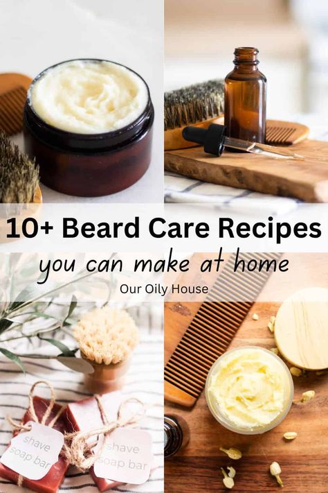 Keep your beard soft, healthy, and groomed with these homemade beard care recipes! Crafting your own beard products is a great way to save money, be more eco-friendly, and ensure only the best ingredients are used. Best Beard Oil Recipe, Diy Mens Skin Care, Natural Beard Oil Recipe, Beard Oil Recipes Diy For Men, Beard Oils Recipe, Beard Wax Recipe Diy, Homemade Beard Wash, Beard Balm Diy Recipes For Men, Homemade Beard Oil Recipe