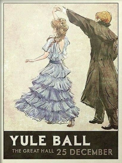 Yule Ball Fanart, Yule Ball Aesthetic, Harry Potter Yule Ball, Harry Potter Posters, Fanart Harry Potter, Shifting To Hogwarts, Harry Potter Wall, Harry Potter Poster, Ball Aesthetic