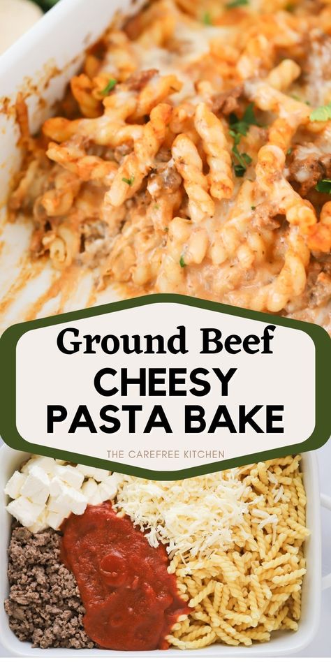 Ground Beef Noodle Casserole Cream Cheese, Easy Casserole Recipes Ground Beef, Ground Beef Recipes Hamburger Helper, Pasta Dinner With Ground Beef, Ground Beef And Pasta Sauce Recipes, Pasta Ground Beef Cream Cheese, Easy Ground Beef Noodle Recipes, Easy Recipe Ground Beef, Oven Baked Ground Beef Recipes