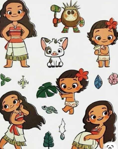 Moana Cookies, Moana Drawing, Seni Resin, Disney Doodles, Animation Disney, Kawaii Disney, Moana Party, Cute Disney Drawings, Moana Birthday