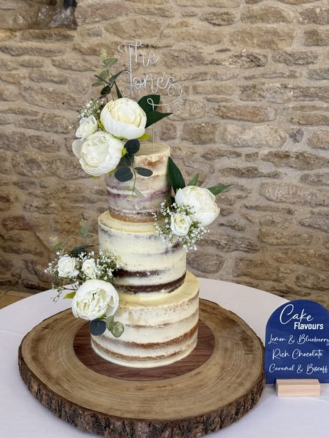 Split Tier Wedding Cake, Trio Of Cakes Wedding, His And Hers Wedding Cake Split, 3 Tier Separated Wedding Cake, Country Wedding Cake Toppers Train, Naked Wedding Cakes, Wedding Cakes, Cake