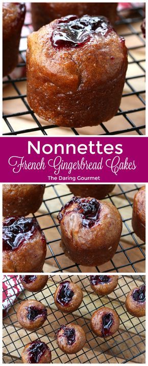 Nonnettes are small gingerbread cakes filled with jam and drizzled with a tangy lemon glaze. They’re absolutely irresistible! Gingerbread Cakes, Spring Baking, Lemon Glaze, Gingerbread Cake, French Desserts, French Recipes, French Food, Christmas Baking, Let Them Eat Cake