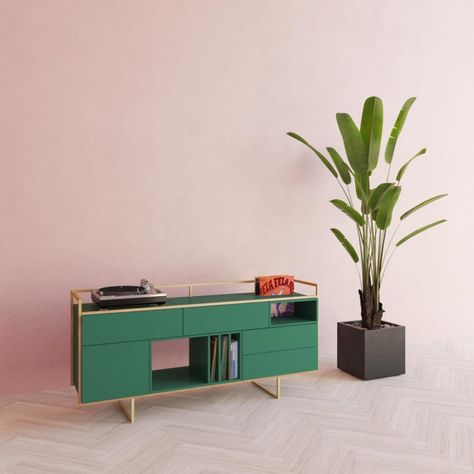 Turntable Furniture Design, Record Player Furniture, Dutch Interior Design, Vinyl Record Furniture, Turntable Furniture, Record Room, Recording Studio Design, Recording Studio Home, Flat Ideas