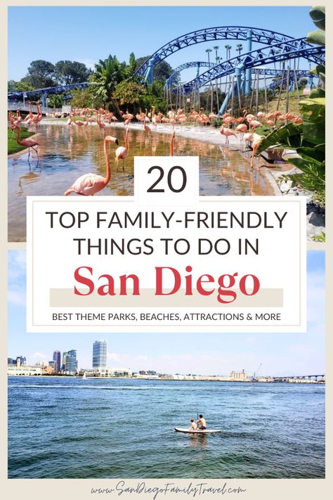 Looking for fun things to do in San Diego with kids? Family-friendly San Diego attractions range from the world-famous San Diego Zoo to the beautiful beaches, and tons of other fun activities the whole family can enjoy. Here is a no-fluff guide to the best things to do in San Diego with kids to help you plan an amazing visit to America's Finest City. San Diego With Kids, San Diego Kids, San Diego Activities, San Diego Attractions, California With Kids, San Diego Vacation, Visit San Diego, Old Town San Diego, Dumaguete