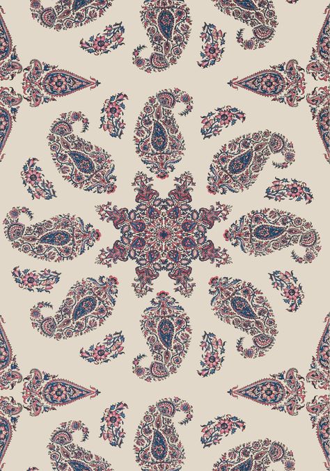 The Indienne Collection introduces over 100 coordinating wallcovering and fabric of finely detailed paisley, Jacobean florals, dramatic medallions, and batik designs that adorned homes and clothing throughout Europe and the Americas. #interiordesign #wallpaper #fabric #indianinspired #homedecor #homeinspiration Batik Design, Life Symbol, Indian Inspired, Indian Block Print, Antique Inspiration, Paisley Pattern, Pattern Names, New Print, Block Print