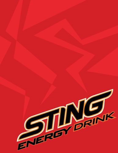 Sting Energy Drink :: Behance Sting Drink, Sting Energy Drink, Energy Drink Logo, Drink Logo, Drinks Logo, Energy Drink, Soft Drinks, Red Background, Energy Drinks