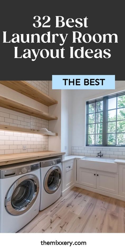 Ideal Laundry Room Layout, Rectangular Laundry Room Ideas, Rectangular Laundry Room Layout, Designing A Laundry Room, Adding A Laundry Room To House, Large Laundry Room Design Layout, Awesome Laundry Rooms, Laundry Room Floor Plans Layout, Spacious Laundry Room Ideas