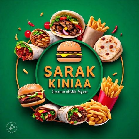 Fast Food Pics, Food Setup, Fast Food Truck, Artistic Fashion Photography, Food Logo Design Inspiration, Dubai Design, Food Business Ideas, Food Banner, Digital Marketing Design