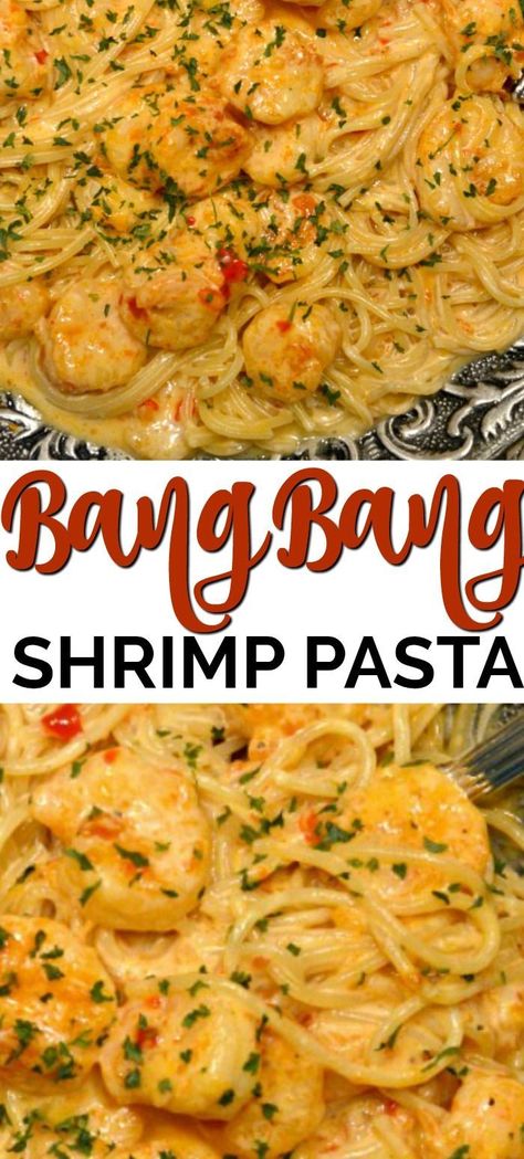 Shrimp Diablo, Bang Bang Shrimp Pasta, Shrimp And Pasta, Best Shrimp Recipes, Skillet Shrimp, Garlic Honey, Bang Bang Shrimp, Seafood Pasta Recipes, Shrimp Dinner