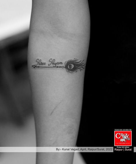 Shree Shyam Tattoo, Shyam Tattoo, Shree Shyam, Tattoo Work, Tattoo Studio, Infinity Tattoo, Ink Tattoo, Tattoo Design, Tattoo Artists