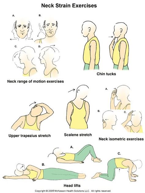 neck strain exercises Neck Pain Exercises, Forward Head Posture Exercises, Cervical Disc, Disc Herniation, Cervical Pain, Neck Muscles, Disk Herniation, Therapy Exercises, Physical Therapy Exercises