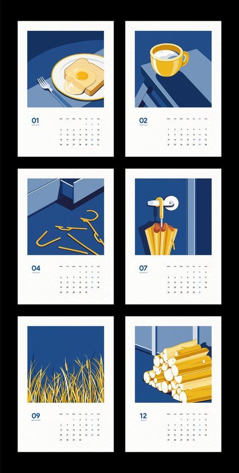 Creative Calendar Design Inspiration, Calendar Inspiration Design, Graphic Design Calendar Ideas, Calendar Illustration Ideas, Calender Design Ideas Creative, Calendar Ideas Design, Cute Calendar Design, Calendar Design Ideas Creative, Creative Calendar Design