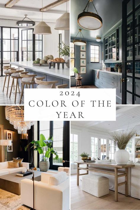 Color of the Year 2024 + Top Home Color Trends – jane at home Trending House Interior Design, Brand New Home Decor Ideas, Spec House Ideas Interior Design, Trending Fireplaces 2024, New Home Trends 2024, 2025 Home Decor Trends Interiors, 2024 Home Building Trends, Current Home Trends 2023, Dining Room 2024 Trends