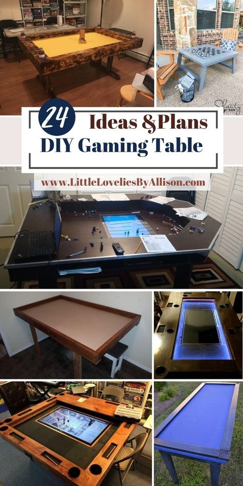 Table Top Game Table, Game Coffee Table Diy, D&d Table Gaming Diy, Diy Home Games, D&d Gaming Table, Diy Gaming Table Plans, Hexagon Game Table, D&d Table Gaming, Dnd Gaming Table Diy