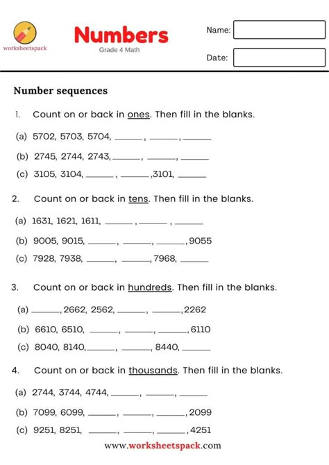 Pin on janessa learning Pattern Worksheet For Class 3, Number Patterns Worksheet Grade 3, Mental Maths Worksheets Grade 3, Mental Maths Worksheets Grade 2, Number Sequence Worksheet, Maths Worksheet For Class 3, Maths Worksheets Grade 2, Maths Worksheets Grade 3, Math Worksheets Grade 4