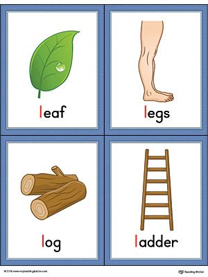 Letter L Words and Pictures Printable Cards: Leaf, Legs, Log, Ladder (Color) Worksheet.The Letter L Words and Pictures Printable Cards can be used for flashcards, various games, and help your student associate unfamiliar words with a picture. Colorful picture cards for the words: leaf, legs, log, and ladder. Letter L Flashcards, Log Ladder, Letter L Words, Alphabet Word Wall Cards, Letter L Crafts, Preschool Alphabet Printables, Alphabet Word Wall, Color Worksheet, L Letter