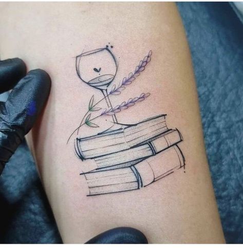 cool knee tattoo choices|festive spooky ink|western vibes in body art|tattoos inspired by books|deli Book Wine Tattoo, Books And Wine Tattoo, Coffee And Book Tattoo Ideas, Book Friend Tattoos, Book And Wine Tattoo, Book Tattoos Minimalist, Book Shelf Tattoo, Best Friend Book Tattoos, Tattoo For Readers