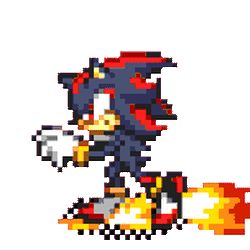 Shadow Gif Pixel, Shadow The Hedgehog Pixel Gif, Shadow The Hedgehog Pixel Art, Shadow The Hedgehog Gif, Sonic Sprites, Sonic Gif, Shadow Theme, Pixel Gif, Gif Cute