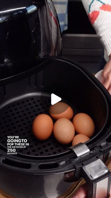 465K views · 15K likes | Allrecipes on Instagram: "Are Air Fryers The Perfect Invention?  We think so! You can nearly cook anything in an air fryer. Watch as Nicole proves the theory and cooks six surprising foods to perfection. If you don’t own an air fryer, what’s up?  🧑‍🍳: Nicole McLaughlin (@nicolemcmom) 📸: Nicole McLaughlin 🔗 Head to the link in bio for more on the recipe.   #instafood #food #foodie #airfryer #friedfood #shrimp #pizza #crunchy #crispy #hotdogs #eggs #hardboiledeggs #deviledeggs #chocolatechip #cookies #bakedpotato" Eggs Air Fryer, Ninja Foodi Air Fryer Recipes, Air Fryer Ham, Nicole Mclaughlin, Home Made Puff Pastry, Shrimp Pizza, Crockpot Dump Recipes, Air Fryer Foods, Dump Meals