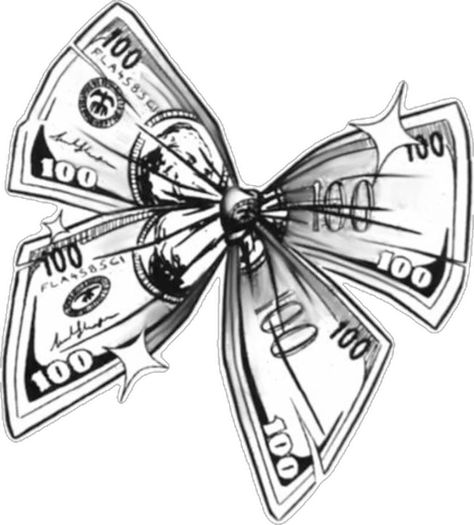 Money Bow Tattoo, Bow Tattoo Ideas, Bow Tie Tattoo, Dollar Tattoo, Bow Tattoo Designs, Tat Inspiration, Abstract Tattoo Ideas, Wrist Tattoo Ideas, Abstract Tattoos