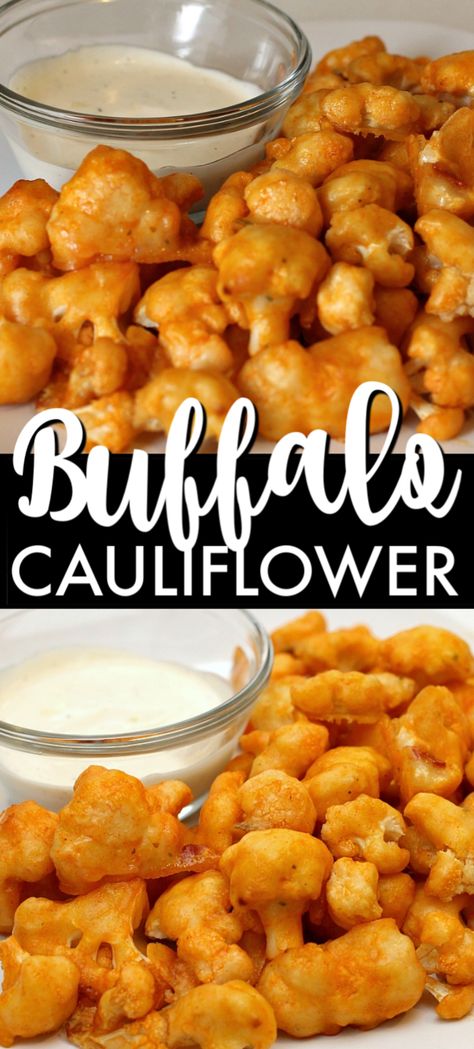 A spicy, healthy, vegetarian, delicious alternative to chicken wings, these cauliflower buffalo wings have been pinned over 600K times because they're that good! | www.persnicketyplates.com #cauliflower #vegetarian #buffalocauliflower #wings #gamedayfood #appetizer #easyrecipe #sidedish #vegetable Healthy Buffalo Cauliflower, Baked Buffalo Cauliflower Bites, Vegan Buffalo Cauliflower, Buffalo Cauliflower Recipes, Buffalo Cauliflower Bites, Spicy Appetizers, Buffalo Cauliflower, Cauliflower Bites, Savory Vegan