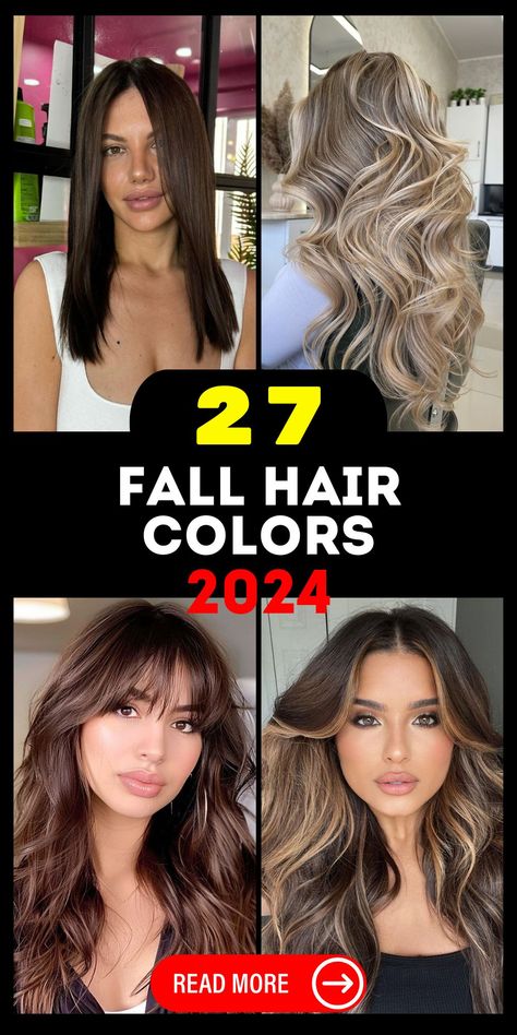 Short Fall Haircuts 2024: Trendiest Styles and Fresh 26 Ideas for the Season Autumn 2024 Hair, Fall Hair Colors 2024, Brown Hair For Fall, Fall 2024 Hair Trends, Fall Color Trend, Chin Length Haircuts, Fall Hair Color Trends, Fall Hairstyles, Ombre Highlights