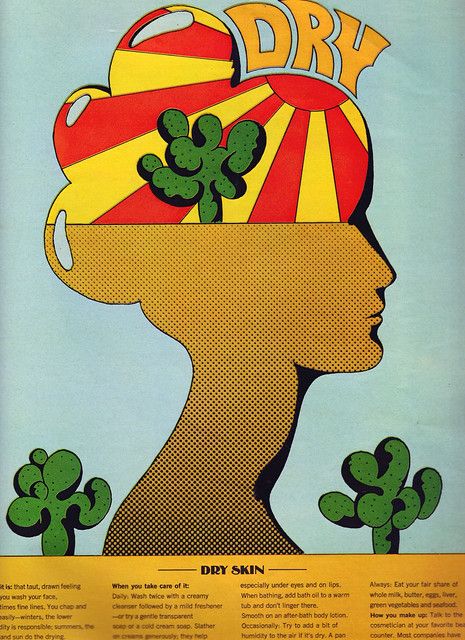 Milton Glaser "Dry Skin" | For Seventeen Magazine 1967 Blogg… | Flickr Milton Glaser, Art Appliqué, Seventeen Magazine, Ad Hoc, Wow Art, Design Graphique, History Design, Art Abstrait, Vintage Graphics