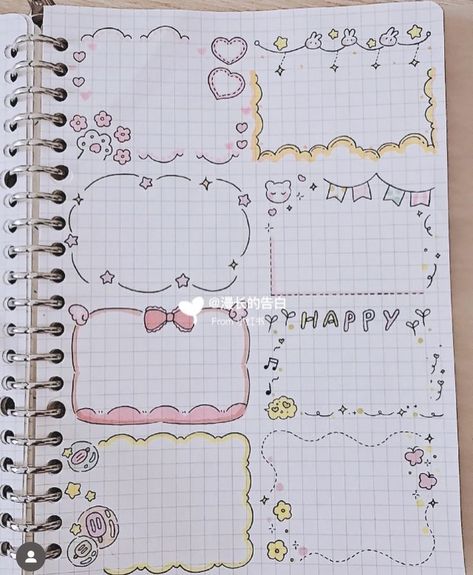 Journal Headers Ideas, Headers Ideas, Journal Content, Ide Jurnal, Buku Diy, Journal Headers, Doodles Ideas, Bullet Journal Headers, خريطة ذهنية