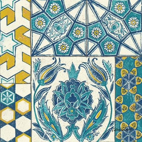 Turkish | Wayfair Turkish Tile, Turkish Tiles, Turkish Pattern, Fluffy Towels, Canvas Home Decor, World Cultures, Turkish Carpet, Tile Art, Canvas Home