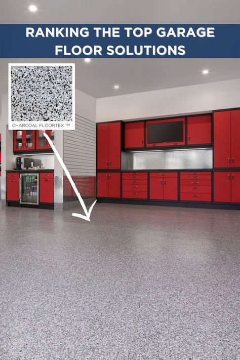 Fix Garage Concrete Floor, Hypoxy Garage Floor, Garage Floor Coatings Concrete, Inexpensive Garage Floor Ideas, Diy Garage Floor Ideas, Finished Garage Floor, Garage Flooring Options Epoxy, Resin Garage Floor, Garage Floor Ideas Tiles