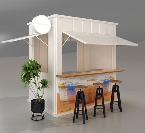 Food Booth Ideas, Booth Design Food, Cafe Booth, Food Booth, Food Stall Design, Coffee House Design, Mobile Coffee Shop, Small Coffee Shop, Outdoor Restaurant Design