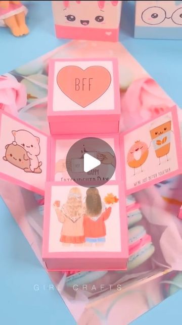 Cute Gift Ideas For Friends Birthday, Cute Bff Diy Gifts, Quick Gift Ideas For Friends, How To Make Gift For Best Friend, Best Gift For Bestie, Cute Bff Crafts, Diy Gift Ideas For Best Friend Creative, Handmade Gifts For Bff Birthday, Diy Paper Gifts For Friends