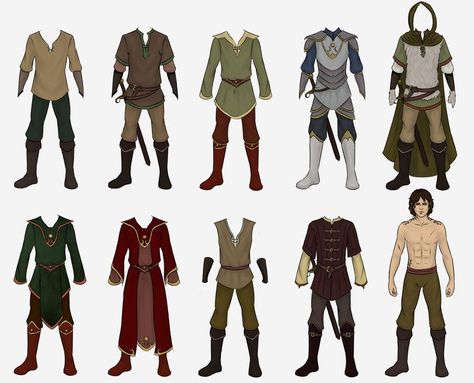 Male Fantasy Clothing, Medieval Fantasy Clothing, Medieval Outfit, Knight Outfit, Medieval Clothes, Art Outfits, Fantasy Clothes, Fantasy Outfits, Medieval Clothing