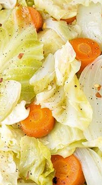 Instant Pot Cabbage Side Dish (w/carrots & onion) Pressure Cooker Cabbage, Instant Pot Cabbage, Instant Pot Dump, Simply Happy Foodie, Cabbage Side Dish, Cabbage Recipes Healthy, Cabbage And Carrots, Crock Pot Cabbage, Steamed Cabbage